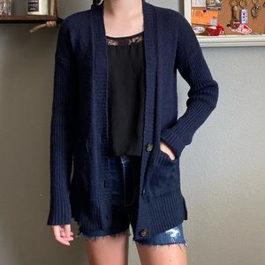 Dark blue cardigan